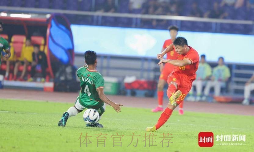 中国男足亚运队0-0孟加拉国队 小组第一晋级